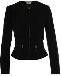 Elisabetta Franchi - Chaquetas negras - Lyst