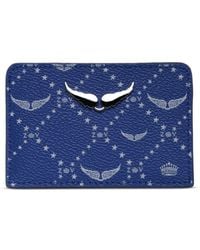 Zadig & Voltaire - Kartenetui mit Monogramm-Print - Lyst