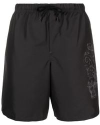 Versace - Cartouche-Print Swim Shorts - Lyst