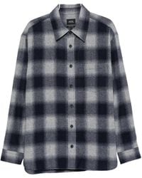 A.P.C. - Check-Pattern Shirt - Lyst