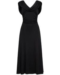 Cinq À Sept - Carino Draped-Neck Dress - Lyst
