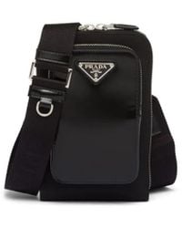 Prada - Triangle-Logo Panelled Smartphone Case - Lyst