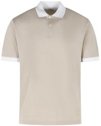 Eleventy - Half-Button Short-Sleeve Polo Shirt - Lyst