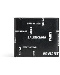 Balenciaga - Logo-print Bi-fold Wallet - Lyst