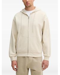 Benetton - Zip-Up Drawstring Hoodie - Lyst