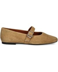 Vagabond Shoemakers - Jolin Buckle-Strap Suede Ballet Flats - Lyst