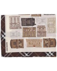 Burberry - Foulard À Imprimé Graphique - Lyst