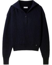 Stella McCartney - Ribbed-Knit Button-Up Sweater - Lyst