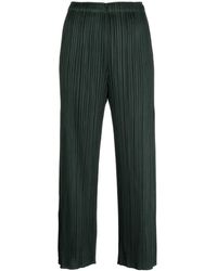 Pleats Please Issey Miyake - Mc July Pleated Cropped Trousers - Lyst
