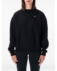 Nike - Studio Logo-Embroidered Crew-Neck Sweatshirt - Lyst