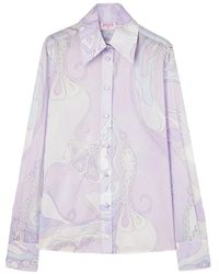 PUCCI - Hemd mit Orchideen-Print - Lyst