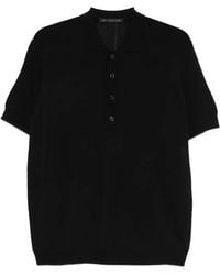 Low Brand - Fine-Knit Polo Shirt - Lyst