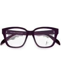 McQueen - Brille Mit Eckigem Gestell - Lyst