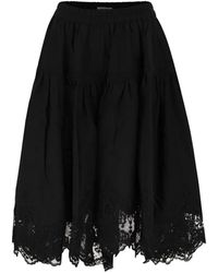 Maurizio Mykonos - Embroidered Tiered Skirt - Lyst