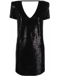Blanca Vita - Sequin-Embellished V-Neck Dress - Lyst