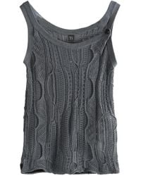 Y's Yohji Yamamoto - Cable-Knit Top - Lyst