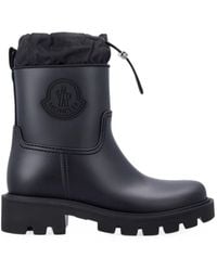 Moncler - Kickstream Drawstring-Top Logo-Patch Ankle Boots - Lyst