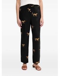 Lola Casademunt - Cheetah-Print Drawstring Trousers - Lyst