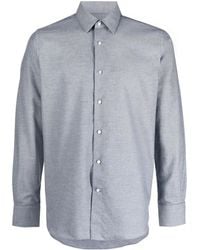 Canali - Buttoned-Up Long-Sleeved Shirt - Lyst