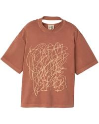 CAMPERLAB - Cut-Out Detail T-Shirt - Lyst