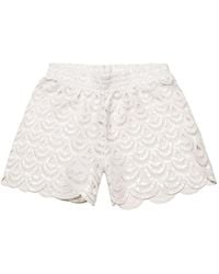 MC2 Saint Barth - Meave Crochet Shorts - Lyst