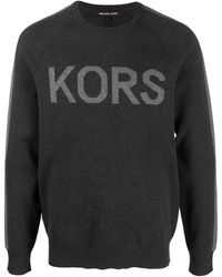 Michael Kors - Logo-print Crew Neck Sweatshirt - Lyst
