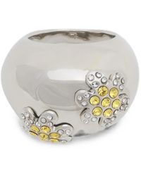 Marni - Rhinestone Daisy Ring - Lyst