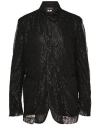 Comme des Garçons - Lace-Overlay Layered Blazer - Lyst