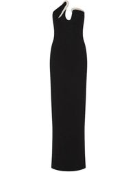 Rachel Gilbert Adeline Strapless Silk-Wool Gown in White | Lyst UK