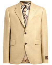Etro - Pegaso-Patch Single-Breasted Blazer - Lyst
