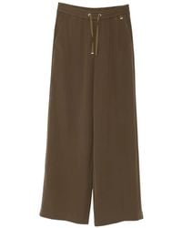 Herno - Drawstring Wide-Leg Trousers - Lyst