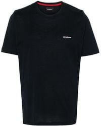 Kiton - T-shirt Met Geborduurd Logo - Lyst