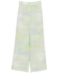 MVP WARDROBE - Flared Broek Met Tie-Dye Print - Lyst