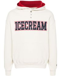 ICECREAM - Logo-appliqué Cotton Hoodie - Lyst