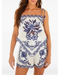 FARM Rio - Garden Tiles Richelieu Blouse - Lyst