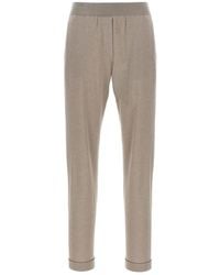 Brunello Cucinelli - Wool And Silk Trousers - Lyst