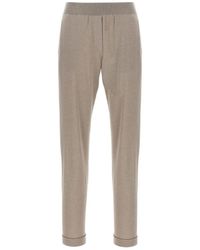Brunello Cucinelli - Lana y pantalones de seda - Lyst