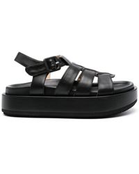 Paloma Barceló - Caged Leather Sandals - Lyst