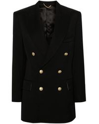 Victoria Beckham - Peak-Lapels Double-Breasted Blazer - Lyst