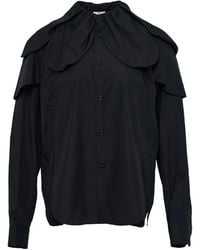 Noir Kei Ninomiya - Pleated Detail Shirt - Lyst
