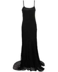 Moschino - Chiffon Sleeveless Maxi Dress - Lyst