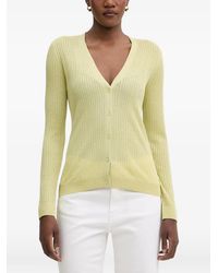 Liu Jo - Cable-Knit Ribbed Cardigan - Lyst