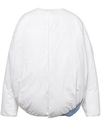 Prada - Logo-patch Cotton Down Jacket - Lyst
