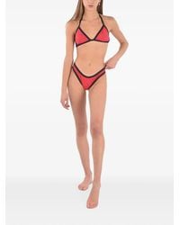 KARL LAGERFELD - Logo-Print Bikini Bottoms - Lyst