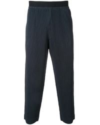 Homme Plissé Issey Miyake - Pleated Cropped Trousers - Lyst