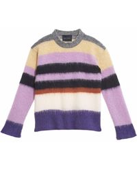 Marc Jacobs - Flauschiger Pullover mit Streifen - Lyst