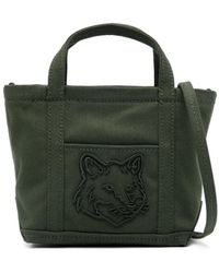 Maison Kitsuné - ミニフォックスヘッド ハンドバッグ - Lyst