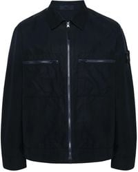 Stone Island - Cotton Zipped Jacket - Lyst