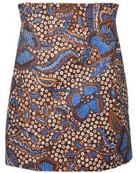 Weekend by Maxmara - Floral-Print A-Line Mini Skirt - Lyst