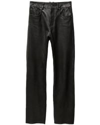 Versace - Leather Trousers - Lyst